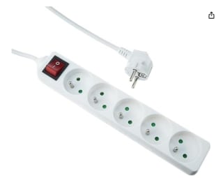 Multiprise 5 prises avec interrupteur à 7,99€