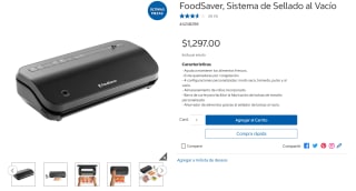 Máquina de Sellado al Vacío FoodSaver por $1,297 | Oferta Costco