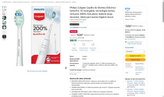 Philips SonicPro 10 Recargable por $500 | Amazon