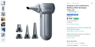 WOLFBOX DF60 Sopladora Inalámbrica por $715 en Mercado Libre