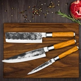 Forged 3-delige messenset Olive voor €126,95 bij Kookexpert