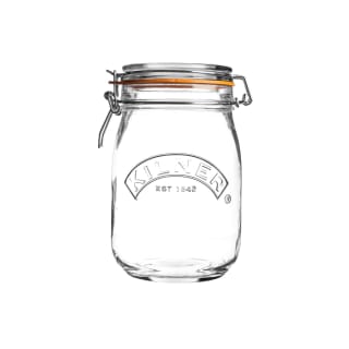Kilner Clip Top Jar 1 Litre (1000ml) Airtight Glass Storage Jar