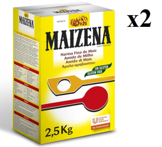 2 x Maizena Harina Fina de Maíz Espesante Caja 2,5 kilogramos por 20.59€
