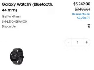 Samsung Galaxy Watch 9 44mm por $4,649 | PayPal