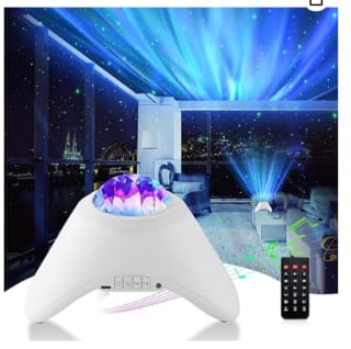 Projecteur ciel étoilé LED Mystiluck,haut parleur bluetooth et bruits blancs à 11,99€