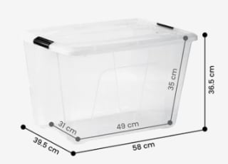 1+1 gratis op alle opbergboxen bij de Hema