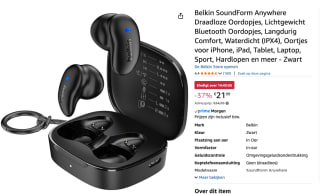 Belkin SoundForm Anywhere Headset voor €21,99 bij Amazon