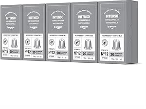 by Amazon 100 Cápsulas de café Intenso compatibles con Nespresso por 12.03€