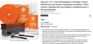 Spincare 7-in-1 Vinyl Reinigingskit voor €17,95 bij Amazon