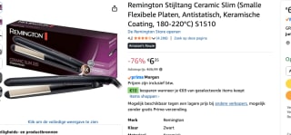 REMINGTON S1510 Ceramic Slim 220 voor €6,35 bij Amazon