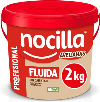 2kg Nocilla, Profesional, Fluida con Sabor Avellanas sin Aceite de Palma por 13.45€