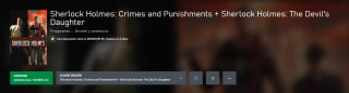 Sherlock Holmes: Crimes and Punishments + Sherlock Holmes: The Devil's Daughter $57