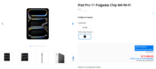 iPad Pro 11" M4 256GB por $17,499 | Oferta Mixup