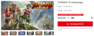 JUMANJI: El Videojuego por $213 | Descuento Nintendo
