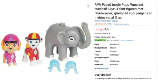 PAW Patrol Jungle Pups Marshall met Skye en olifant voor €5,82 bij Amazon