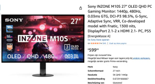 Sony INZONE M10S computermonitor 68,3 cm voor €599 bij Amazon