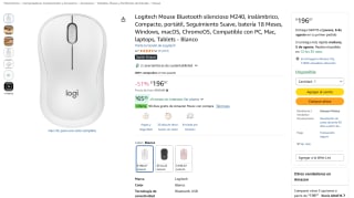 Mouse Logitech M240 Inalámbrico por $196 | Oferta Amazon