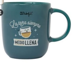 Taza Mr Wonderful: La taza, siempre medio llena por 6.98€