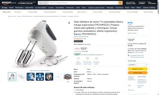 Batidora de Mano Oster 250W 6 Velocidades por $323 | Oferta Amazon