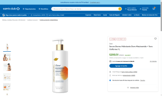 Serum Dermo Hidratante Dove 1L por $201 | Sam's Club