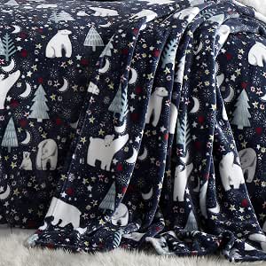 Fusion Manta de Forro Polar, diseño de Noche Estrellada, 120 x 150 cm por 12.43€