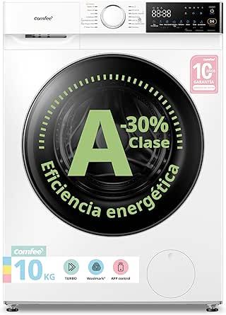 COMFEE' Lavadora 10KG Clase A-30% 1400RPM Smart wash Blanco por 389.49€