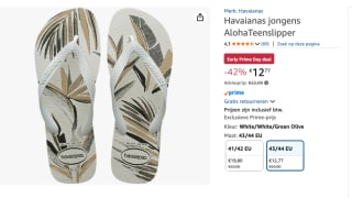 Havaianas Aloha Teenslipper voor €12,77 bij Amazon