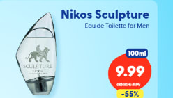 Nikos Sculpture Homme Eau de Toilette 100ml voor €10 bij Die Grenze