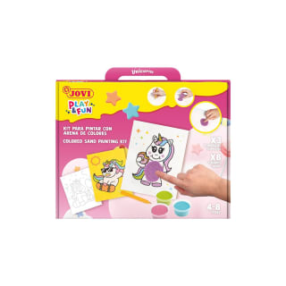 Set para Pintar Jovi con Arena de Colores Unicornios - 8 Botes y 3 Plantillas a 5.99€