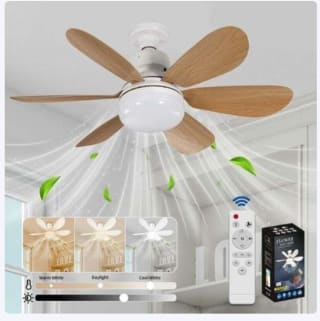 Ventilateur de plafond LED dimmable 40W E27 – Télécommande à 29,88€