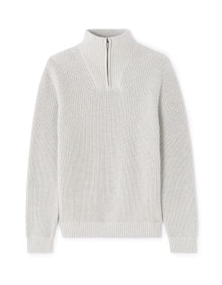 Pull col zippé 100% coton au prix de 19,99€