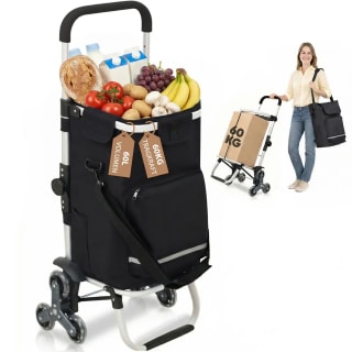 60L Boodschappentrolley Met Traploopfunctie, voor €29,99 bij Joybuy