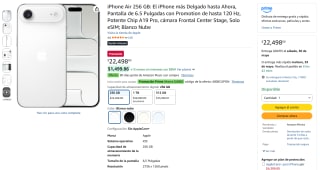 iPhone Air 256GB por $14,398 | Amazon (Banamex)