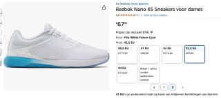 Reebok Nano X5 Sneakers maat 42.5 voor €67,84 bij Amazon