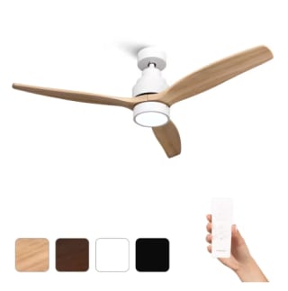 Mellerware Ventilador de Techo Brizy Bright con Luz y Mando por 77.99€ varios colores