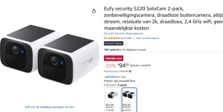 Eufy S220 SoloCam 2K Draadloze Beveiligingscamera 2 stuks voor €94 bij Amazon