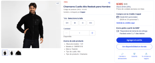 Ropa Reebok en oferta desde $170 en Coppel