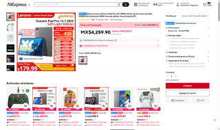 Tablet Lenovo Xiaoxin Pad Pro 12.7" 128GB por $3,810 | AliExpress