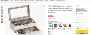 SONGMICS Horlogedoos voor €27,59