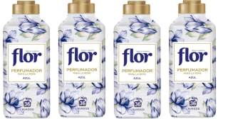 4 Botes de 36 Lavados de Flor Azul - Perfumador para La Ropa por 8.64€
