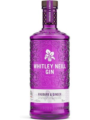 Whitley Neill Rhubarb & Ginger Gin 70cl, 41.3% ABV - With Applied Voucher
