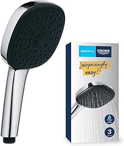 Pommeau de Douche Grohe Vitalio Comfort 110 - Cube 11cm 3 jets à 19,88€