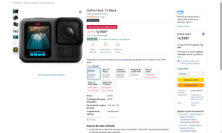 Cámara GoPro Hero 13 Black 5.3K 10-Bit por $4,949 | Amazon