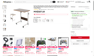 Escritorio Móvil Reajustable por $325 | AliExpress
