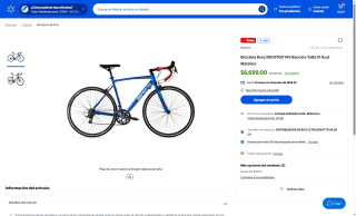Bicicleta de Ruta Benotto 590 R700 14V por $6,699 | Walmart