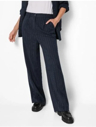 Esmara Pantalón palazzo de mujer color azul marino por 9.99€