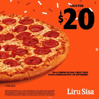 Pizzas Liru Sisa por $20 en Little Caesars