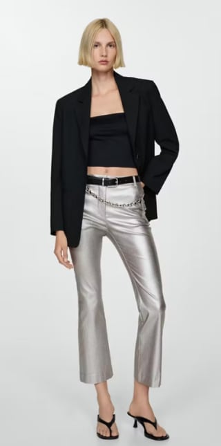 Pantalón flare metalizado por 3.99€