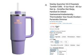 Stanley Quencher H2.0 Flowstate Tumbler 0.89L voor €34,47 bij Amazon