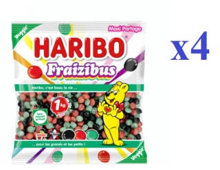 4 x HARIBO Fraizibus Golosinas de Goma 1Kg Sabor Afrutado por 19.96€